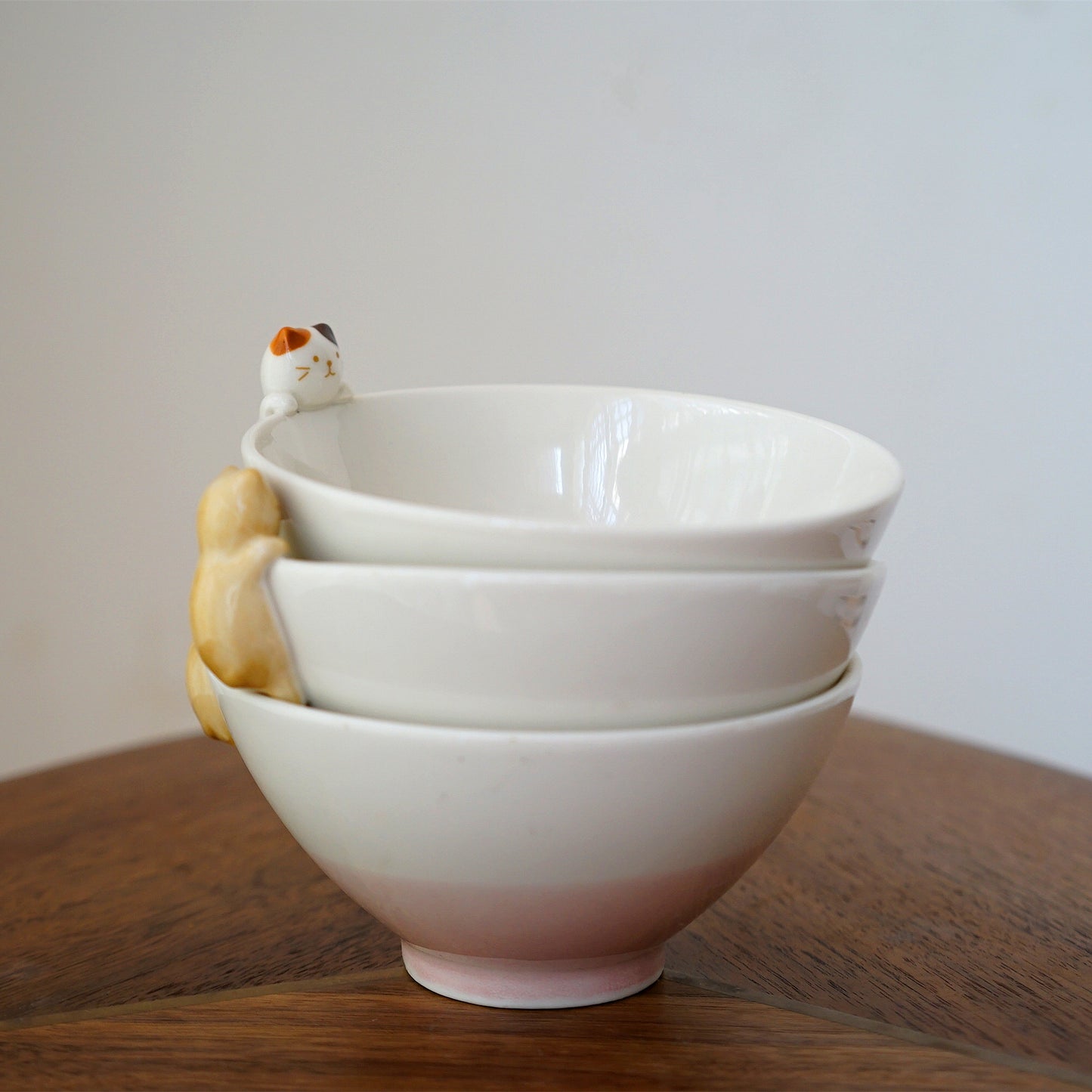 Peekaboo Kitty Ceramic Bowls
