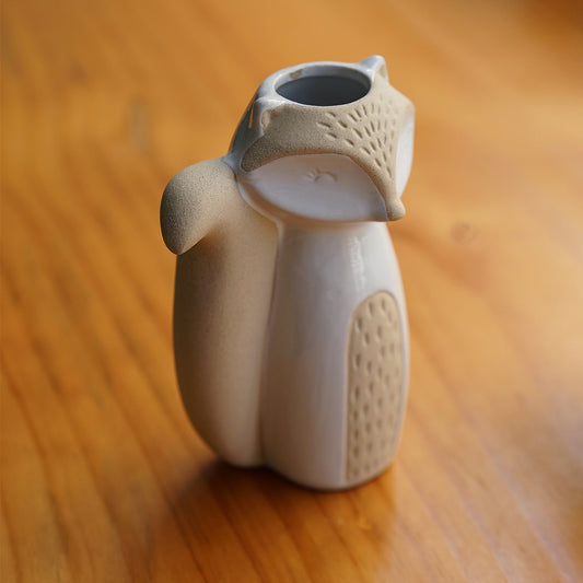 Woodland Whimsy Fox Ceramic Vase