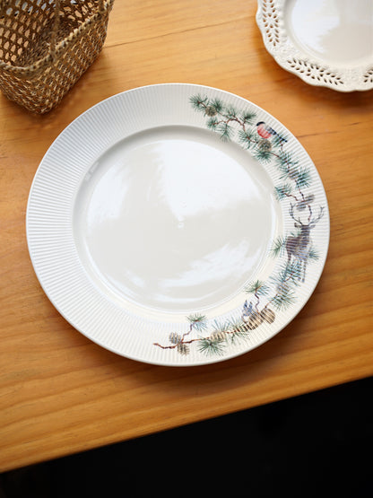 Pine Forest Wildlife Dinner Plate