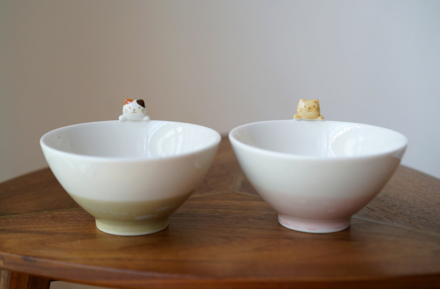 Peekaboo Kitty Ceramic Bowls