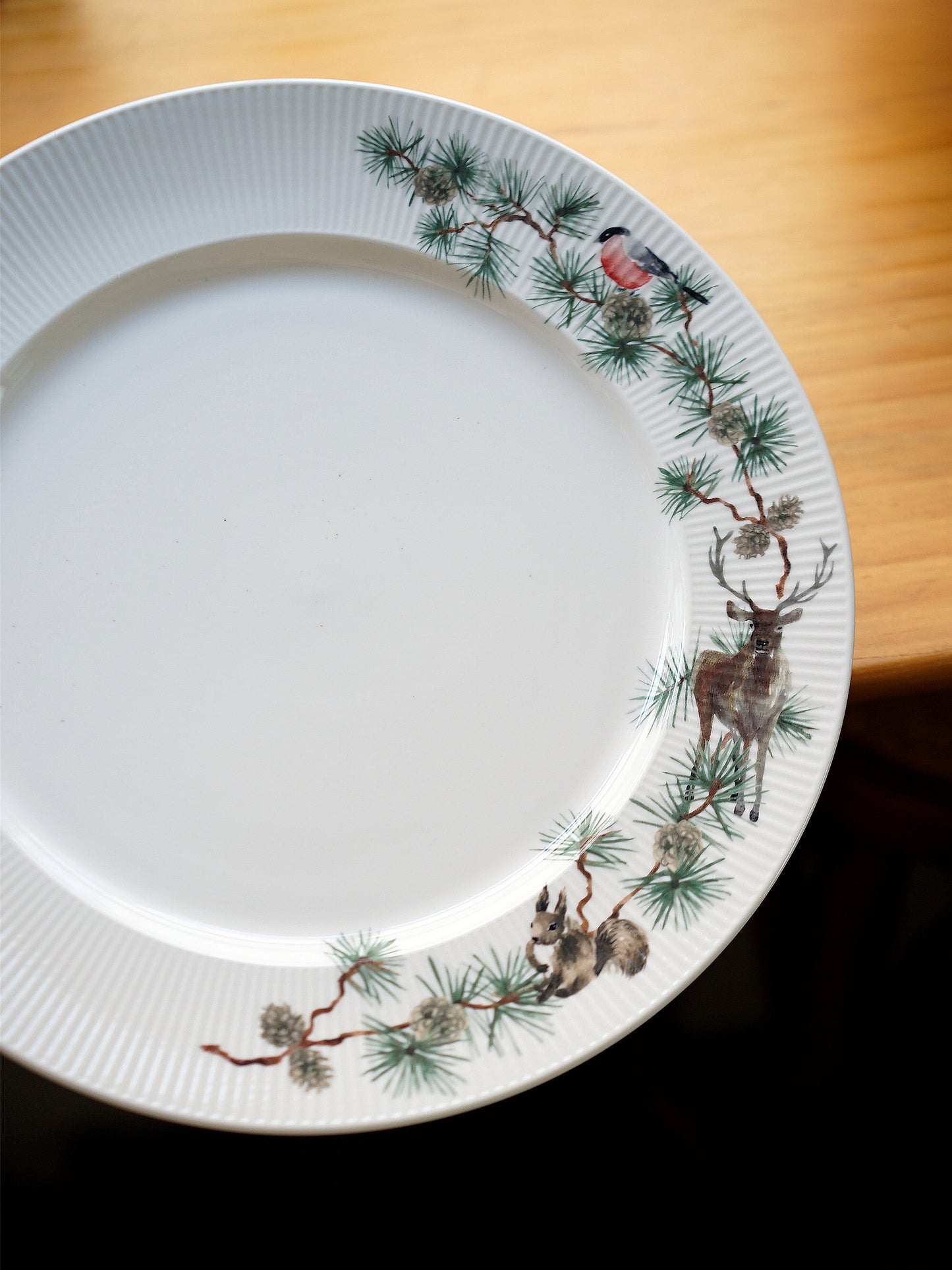 Pine Forest Wildlife Dinner Plate