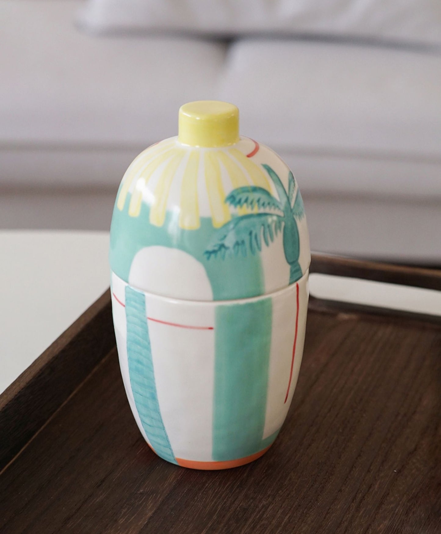Palm Vista Ceramic Cup