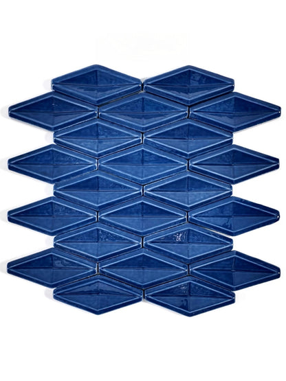 Cobalt Diamond Relief Tile