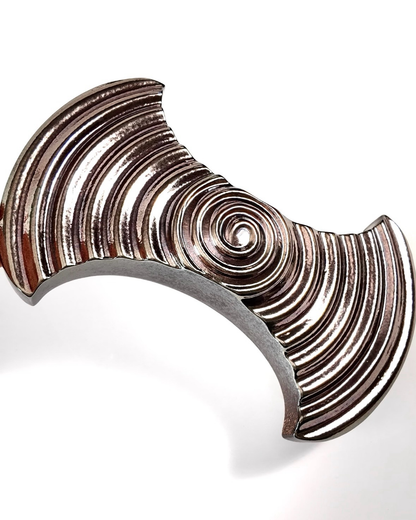 Silver Ingot Ripple Relief Tile