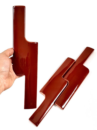 Vermilion Offset Ceramic Wall Tile