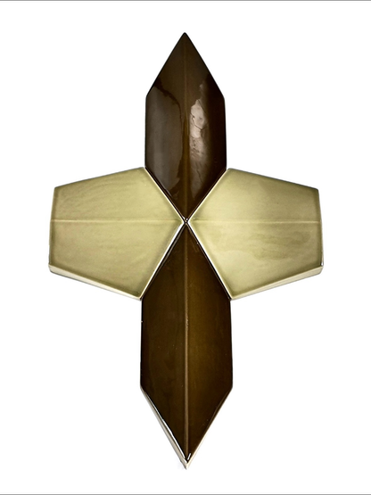 Autumn Mocha Facet Ceramic Wall Tile