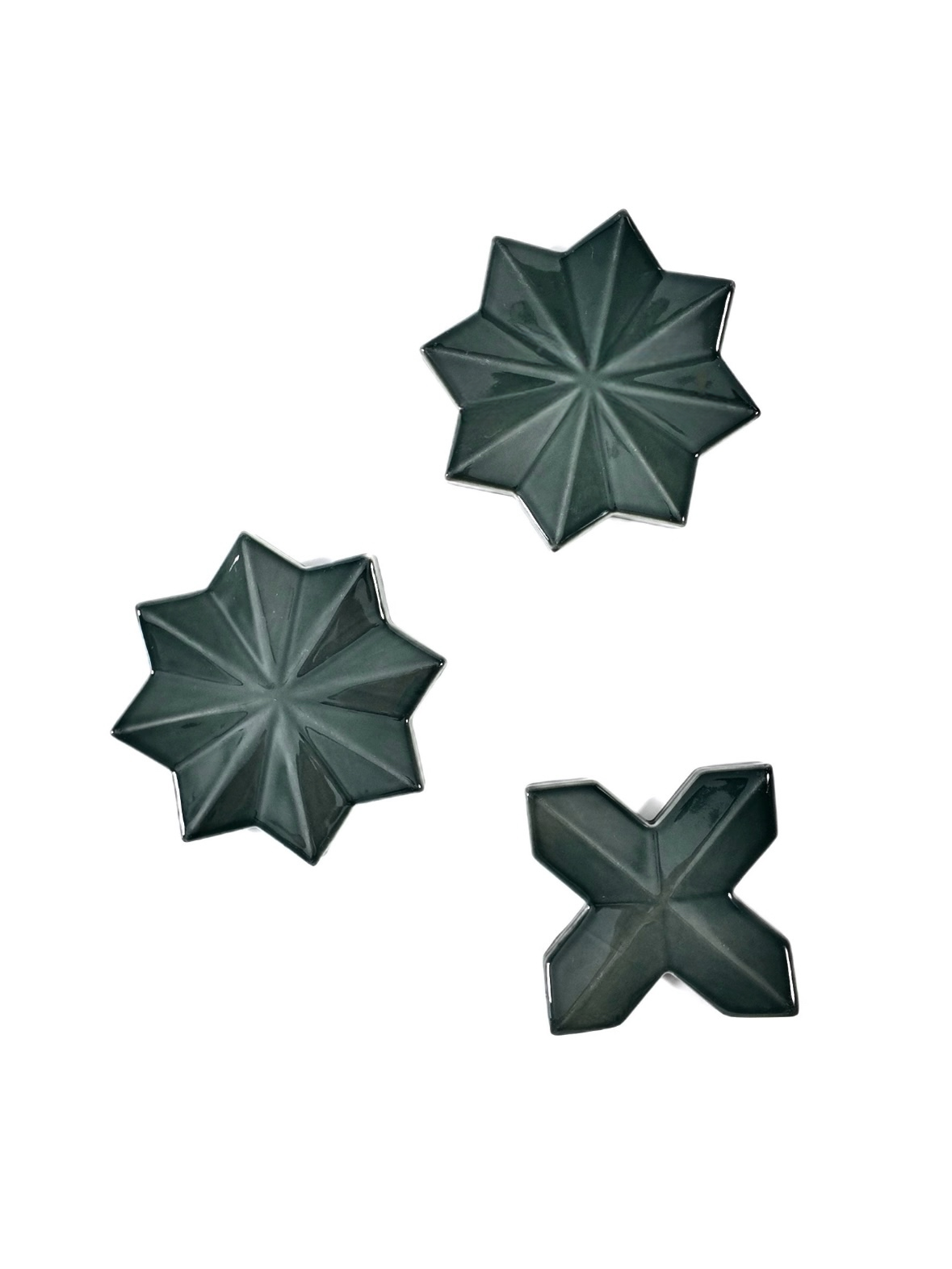 Graphite Star Relief Ceramic Wall Tile