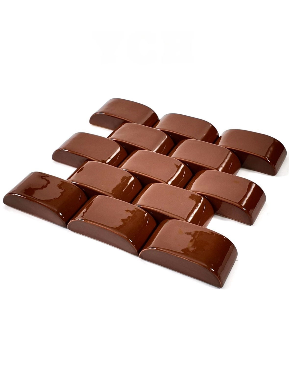 Cocoa Curve Ceramic Wall Tile