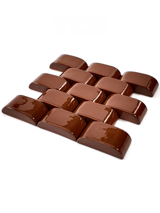 Cocoa Curve Ceramic Wall Tile