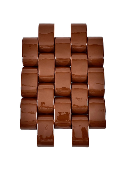 Cocoa Curve Ceramic Wall Tile
