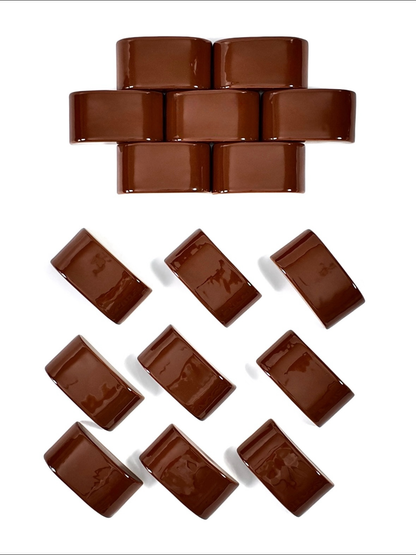 Cocoa Curve Ceramic Wall Tile