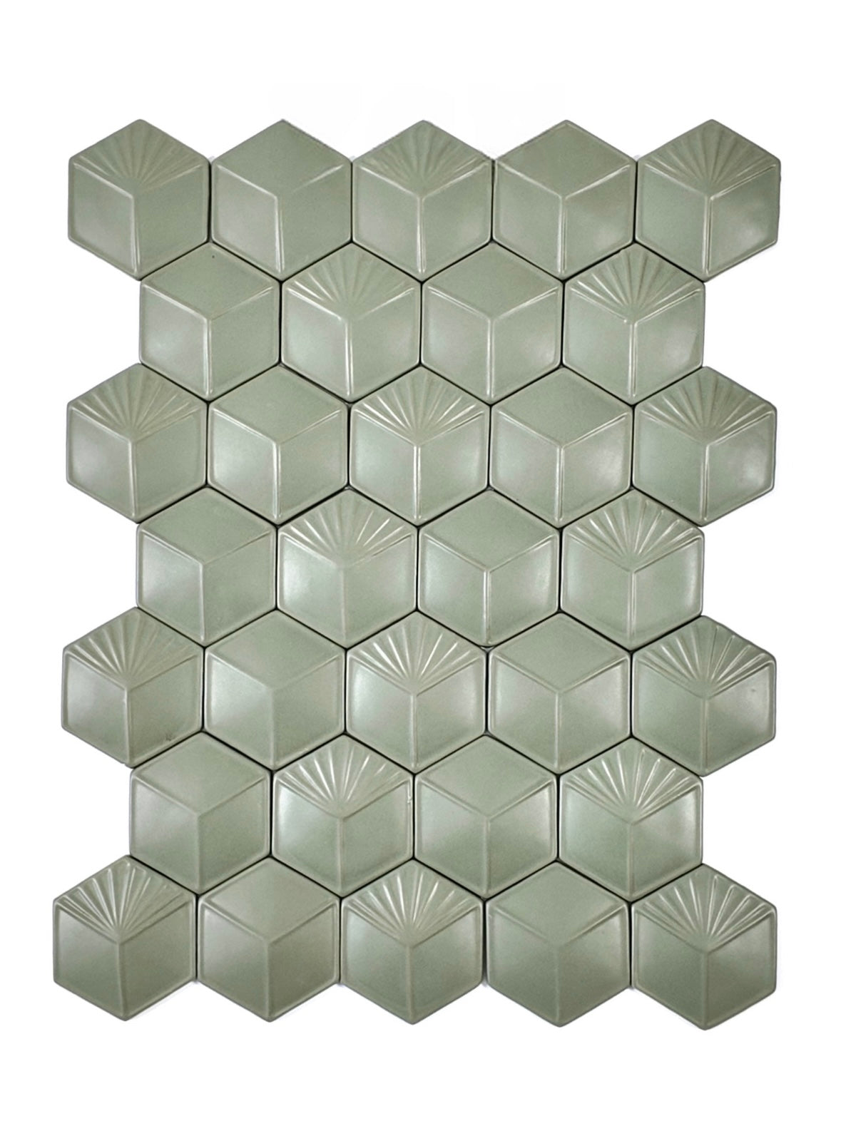 Facet Hexagon Ceramic Tile