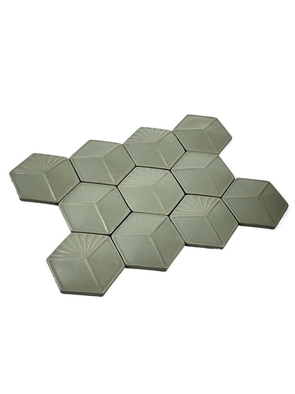 Facet Hexagon Ceramic Tile