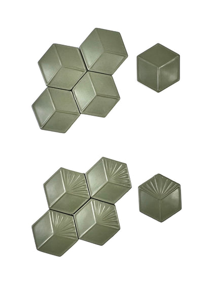 Facet Hexagon Ceramic Tile
