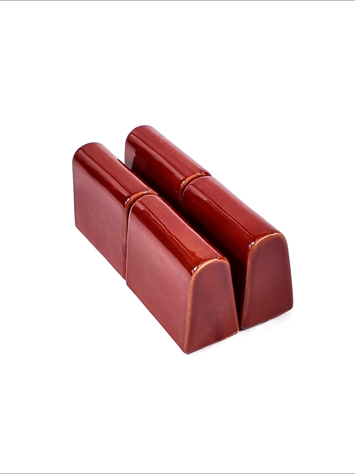 Red Glazed Curved Ceramic Tile