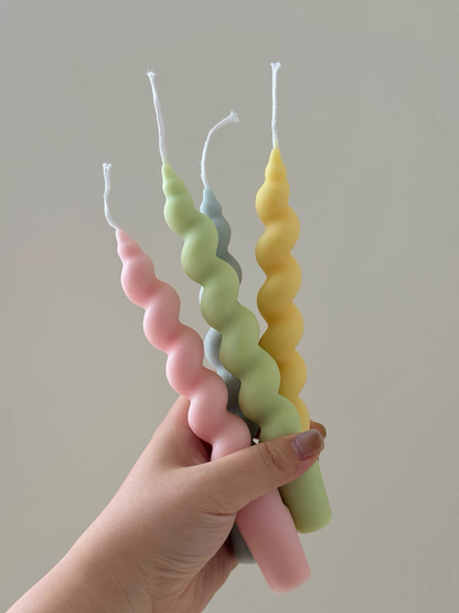 Pastel Taper Candles