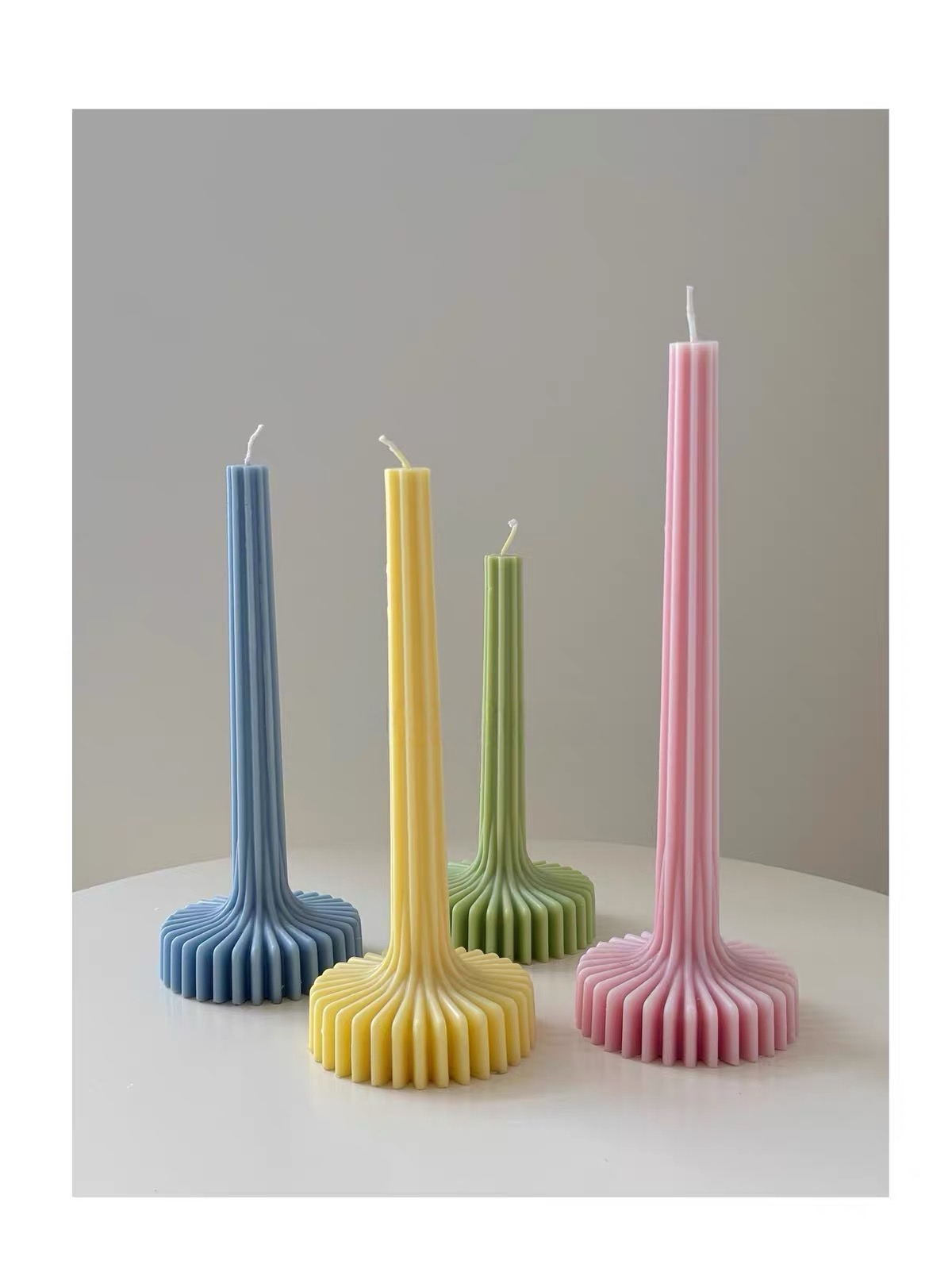 Pastel Taper Candles