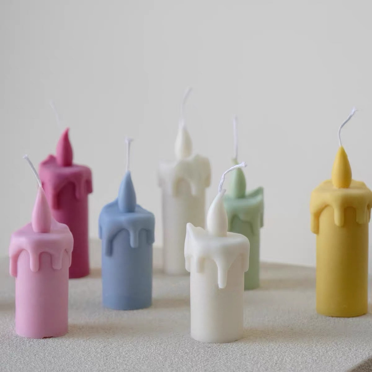 Melted Flame Candles