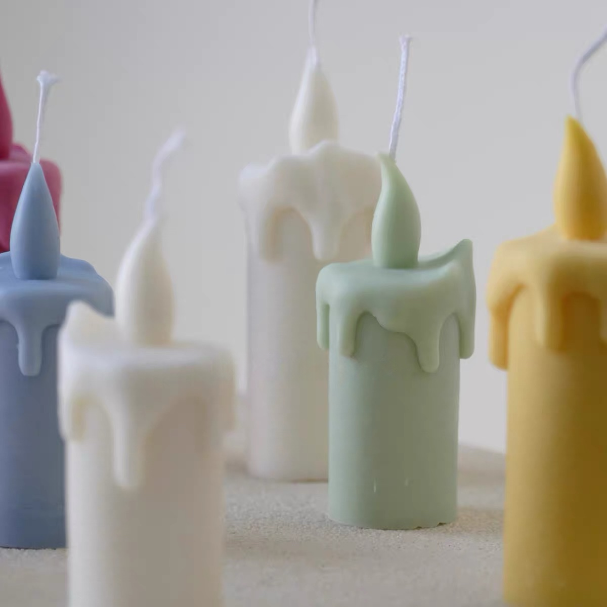 Melted Flame Candles