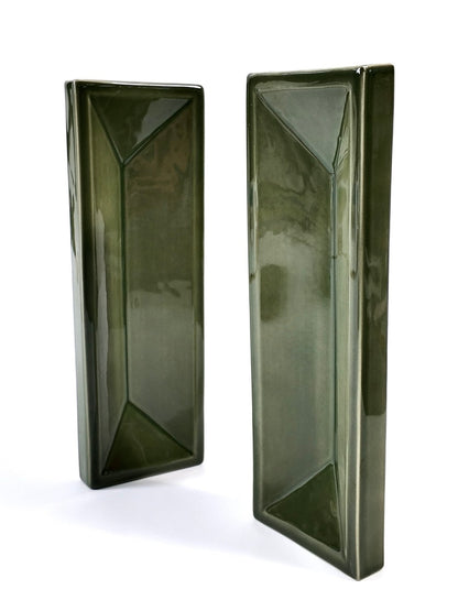 Olive Beveled Ceramic Wall Tile