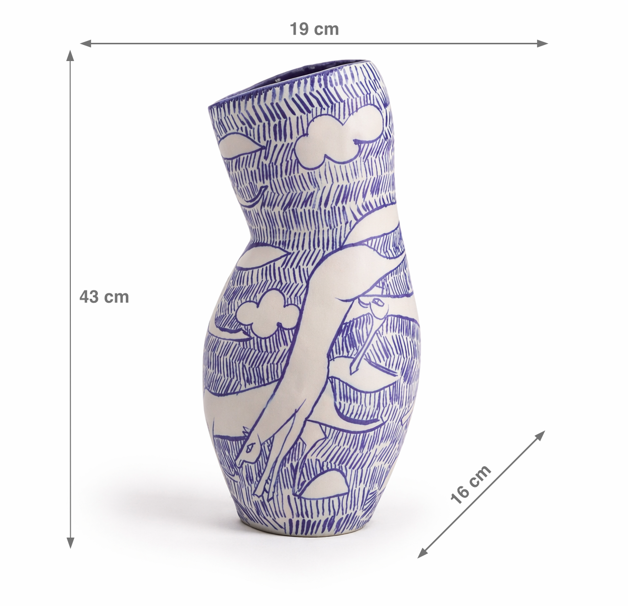 Cloudline Creature Sculptural Vase V