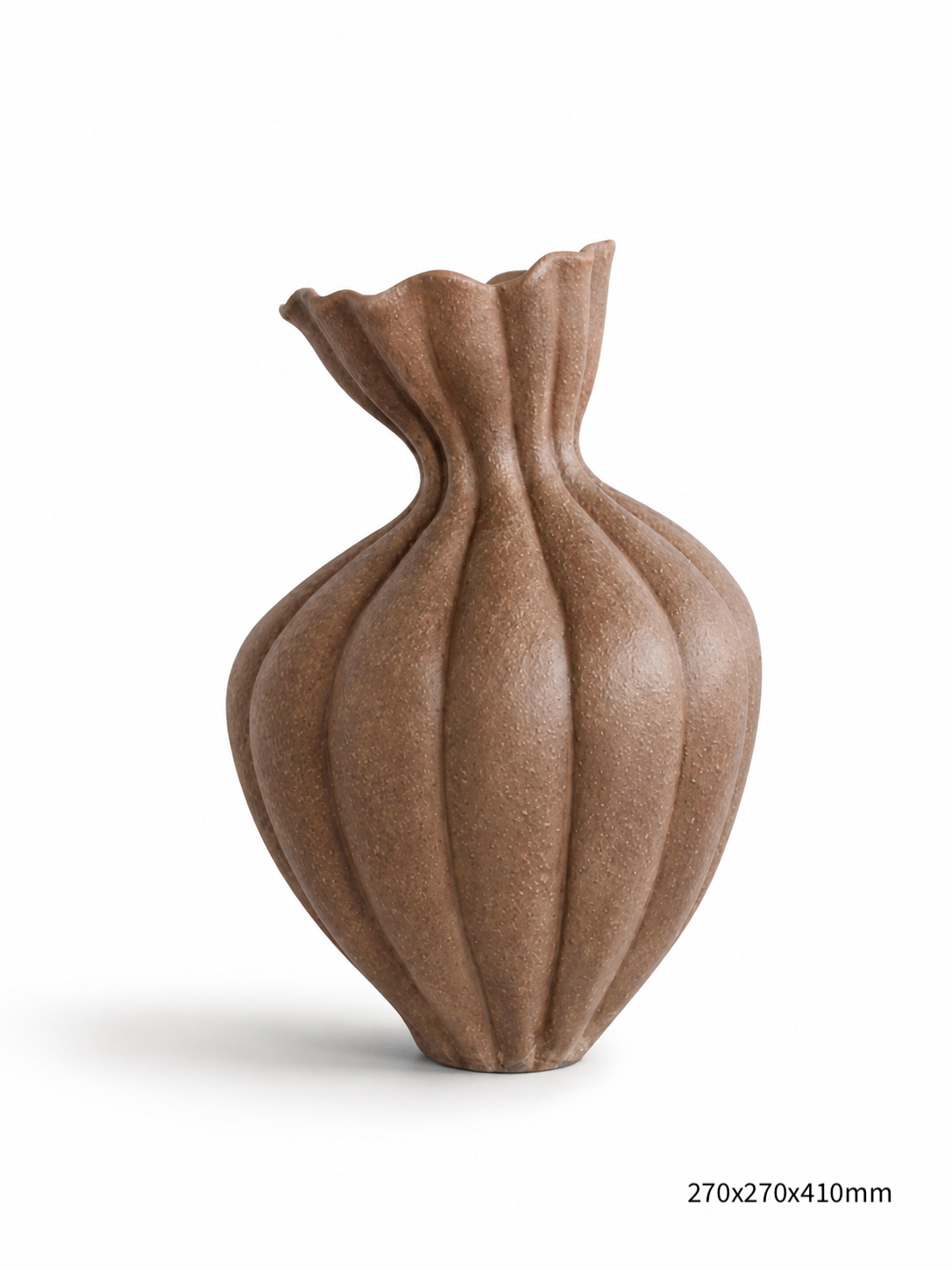 Earthen Flute Sculptural Vase